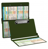 WhiteCoat Clipboard® - Army Green Ovarian/Adnexal Sonography Edition